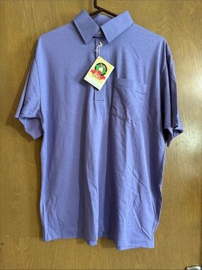 Men's Lavender Polo with Chest Pocket